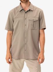 Koszula turystyczna męska Vaude Rosemoor Shirt II. Brązowe koszule Vaude, m, bez wzorów, z materiału, bez kołnierzyka, bez ramiączek. Za 235.39 zł.
