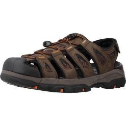 Sandały SKECHERS TRESMEN Brązowy. Brązowe sandały Skechers, z syntetyku, bez zapięcia. Za 297.99 zł.