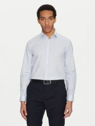 Calvin Klein Koszula K10K114314 Błękitny Slim Fit. Niebieskie koszule CALVIN KLEIN, m, bez wzorów, z bawełny, bez kołnierzyka, bez ramiączek. Za 259.99 zł.