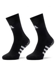 Adidas Zestaw 3 par wysokich skarpet unisex Performance Cushioned IP2645 Czarny. Czarne skarpety Adidas, bez wzorów, z materiału. Za 59.99 zł.