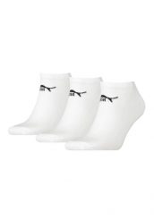 PUMA Skarpety Stopki 3-Pack 94710906. Białe skarpety Puma, bez wzorów, z bawełny. Za 36.99 zł.