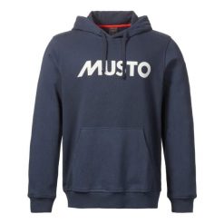 Bluza z kapturem Musto Logo. Niebieskie bluzy Musto, bez wzorów, z kapturem. Za 384.50 zł.