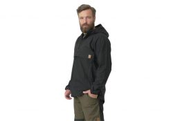 Kurtka turystyczna męska Anorak Helikon-Tex WOODSMAN® Czarna. Czarne kurtki Helikon-Tex, na jesień, m, bez wzorów, z bawełny, z kapturem. Za 417.99 zł.