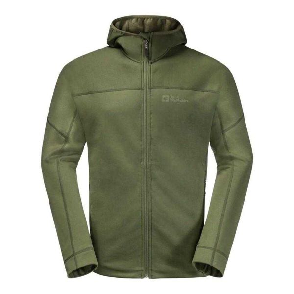 Męska Bluza Z Kapturem Hirschberg Full Zip. Zielone bluzy z kapturem Jack Wolfskin, m, bez wzorów, z kapturem. Za 557.99 zł.