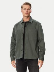 BOSS Koszula Locky_4_M 50571253 Zielony ciemny Regular Fit. Zielone koszule Boss, m, bez wzorów, z bawełny, bez kołnierzyka, bez ramiączek. Za 699.99 zł.