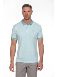 The Time of Bocha Koszulka polo w kolorze błękitnym rozmiar: XXL. Niebieskie koszulki polo The Time of Bocha, xxl, bez wzorów, z bawełny, bez kołnierzyka, bez ramiączek. Za 104.99 zł.