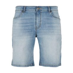 Męskie Spodenki Jeansowe O Luźnym Kroju. Niebieskie szorty Urban Classics, m, bez wzorów, z jeansu, sportowe. Za 137.99 zł.