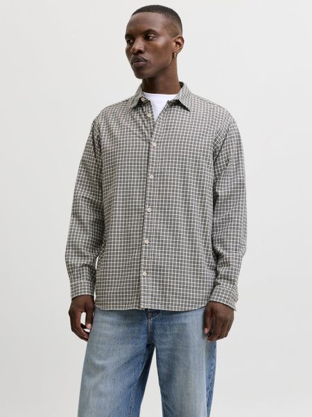 Jack & Jones koszula flanelowa Mężczyźni Comfort Fit Bawełna szary, XXL. Szare koszule Jack & Jones, m, bez wzorów, z bawełny, bez kołnierzyka, bez ramiączek. Za 199.95 zł.