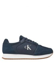 Calvin Klein Jeans Sneakersy Retro Runner Sock Lace Up Ny-Su YM0YM01326 Granatowy. Niebieskie buty sportowe casual Calvin Klein Jeans, bez wzorów, z jeansu, bez zapięcia. Za 479.99 zł.
