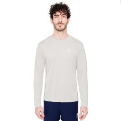 Chłodząca koszulka z długim rękawem i ochroną UV. Szare bluzki z długim rękawem G-HEAT, l, bez wzorów, bez kołnierzyka, bez ramiączek. Za 173.83 zł.