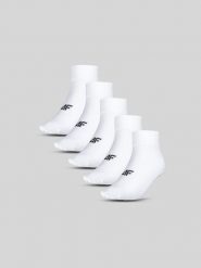 4F Skarpetki krótkie (5-pack) męskie - białe 39-42. Białe skarpety 4F, bez wzorów, z bawełny. Za 59.99 zł.