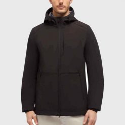 Kurtka GEOX M SPHERICA Czarny. Czarne kurtki Geox, m, bez wzorów, z syntetyku, bez kaptura. Za 485.99 zł.