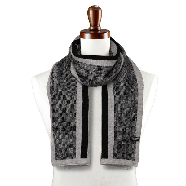 Szal męski Peterson PTN SA100 szary. Szare szaliki Peterson, bez wzorów, z tkaniny. Za 57.99 zł.