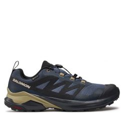 Buty do biegania Salomon. Niebieskie buty do biegania Salomon, bez wzorów, z gore-texu, bez zapięcia, do biegania, gore-tex. Za 679.99 zł.