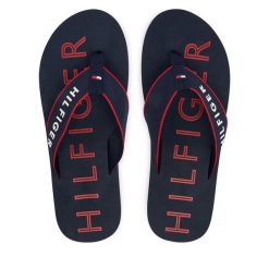 Japonki Tommy Hilfiger. Niebieskie japonki Tommy Hilfiger, bez wzorów. Za 169.99 zł.