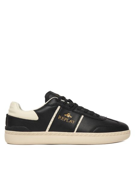 REPLAY Sneakersy GMSD7 .000.C0009L Czarny. Czarne buty sportowe casual Replay, bez wzorów, ze skóry, bez zapięcia. Za 289.99 zł.