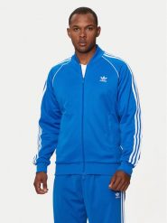 Adidas Bluza adicolor Classics SST IL2493 Niebieski Slim Fit. Niebieskie bluzy Adidas, m, bez wzorów, z bawełny, bez kaptura. Za 349.99 zł.