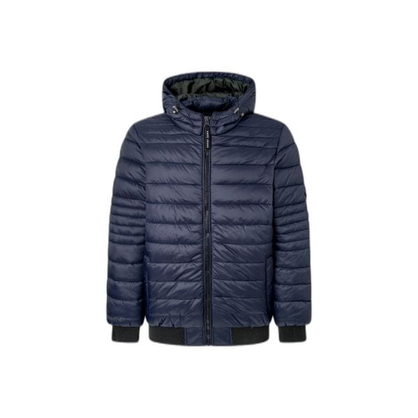 Kurtka puchowa Pepe Jeans Billy. Niebieskie kurtki Pepe Jeans, m, bez wzorów, z bawełny, bez kaptura. Za 307.20 zł.