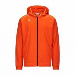 Kurtka z dresu Kappa Grevolo. Brązowe kurtki Kappa, bez wzorów, z dresówki, bez kaptura. Za 285.50 zł.