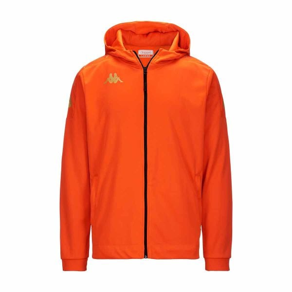 Kurtka z dresu Kappa Grevolo. Brązowe kurtki Kappa, l, bez wzorów, z dresówki, bez kaptura. Za 233.90 zł.