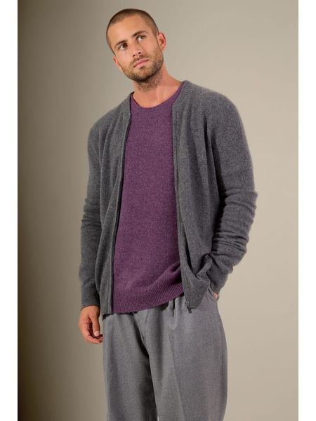 Perfect Cashmere Kaszmirowy kardigan "Polnoon" w kolorze antracytowym rozmiar: M. Czarne swetry rozpinane Perfect Cashmere, m, bez wzorów, z kaszmiru, bez kołnierzyka, bez ramiączek. Za 456.99 zł.