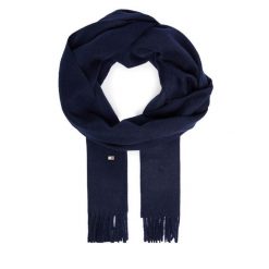 Szalik Tommy Hilfiger. Niebieskie szaliki Tommy Hilfiger, bez wzorów. Za 649.99 zł.