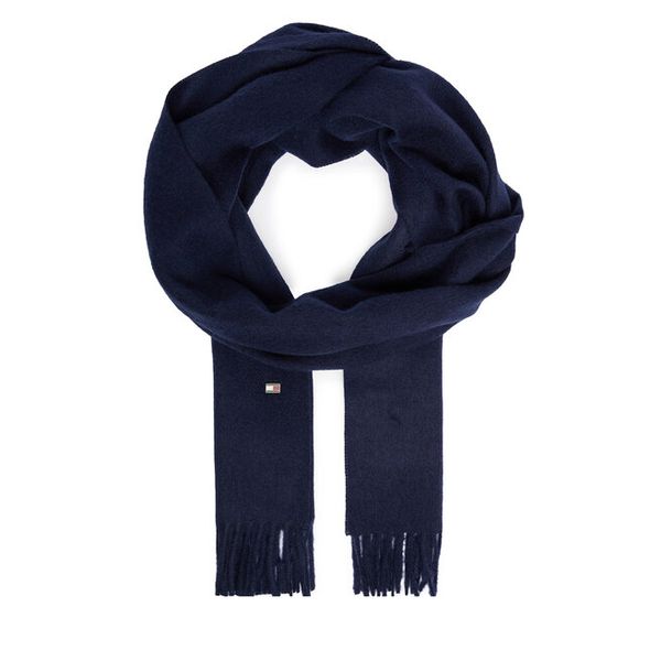 Szalik Tommy Hilfiger. Niebieskie szaliki Tommy Hilfiger, bez wzorów. Za 649.99 zł.