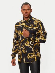 Versace Jeans Couture Koszula 77GAL2R0 Czarny Regular Fit. Czarne koszule Versace Jeans Couture, m, bez wzorów, z jeansu, bez kołnierzyka, bez ramiączek. Za 1,799.00 zł.
