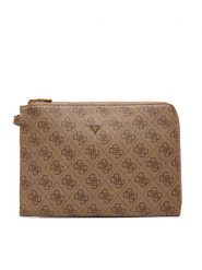 Guess Saszetka PMBALO P5235 Brązowy. Brązowe saszetki i nerki Guess, z aplikacjami, ze skóry. Za 239.99 zł.