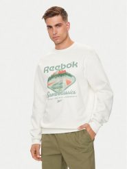 Reebok Bluza Classic Court Sport 100075742 Biały Regular Fit. Białe bluzy Reebok, m, bez wzorów, z bawełny, bez kaptura. Za 149.99 zł.