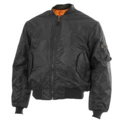 Kurtka męska Mil-Tec MA1 Style black r. 3XL. Czarne kurtki Mil-Tec, m, bez wzorów, bez kaptura. Za 142.95 zł.