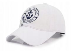 Bawełniana Czapka z Daszkiem (Bejsbolówka) - Pako Jeans - Biała z Logo. Białe czapki z daszkiem Pako Jeans, bez wzorów, z bawełny. Za 55.00 zł.