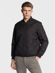 Calvin Klein Kurtka przejściowa Crinkle K10K110680 Czarny Regular Fit. Czarne kurtki CALVIN KLEIN, m, bez wzorów, z syntetyku, bez kaptura. Za 569.99 zł.