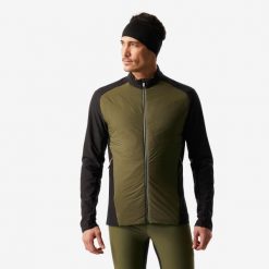 Bluza do narciarstwa biegowego męska Inovik 500. Zielone bielizna termoaktywna INOVIK, na zimę, l, bez wzorów, z materiału, bez ramiączek, do biegania. Za 159.99 zł.