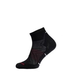 Skarpety do biegania męskie Run Targeted Zero Cushion Ankle. Czarne skarpety Smartwool, bez wzorów. Za 99.99 zł.