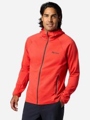 Marmot Kurtka polarowa "Leconte" w kolorze czerwonym rozmiar: XL. Czerwone kurtki Marmot, xl, bez wzorów, z polaru, bez kaptura. Za 245.96 zł.