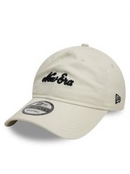 New Era Czapka z daszkiem Contrast Stitch 9TWENTY 60595290 Beżowy. Brązowe czapki z daszkiem New Era, bez wzorów, z bawełny. Za 89.99 zł.