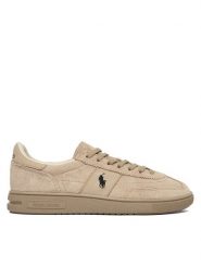 Polo Ralph Lauren Sneakersy 809P01617002 Beżowy. Brązowe buty sportowe casual Polo Ralph Lauren, bez wzorów, ze skóry, bez zapięcia. Za 599.99 zł.