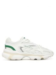 Lacoste Sneakersy L003 2K24 7-50SMA0105 Biały. Białe buty sportowe casual LACOSTE, bez wzorów, z materiału, bez zapięcia. Za 459.99 zł.