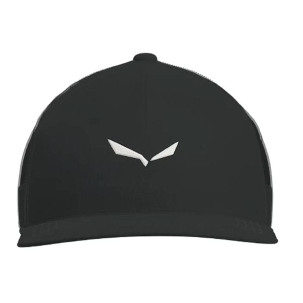 Czapka baseballowa z siatki z logo Salewa Eagle. Czarne czapki z daszkiem Salewa, bez wzorów, z bawełny. Za 134.99 zł.