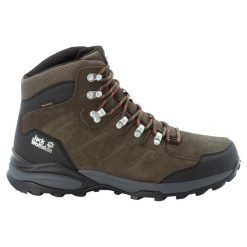 Buty trekkingowe Jack Wolfskin Refugio Texapore Mid. Szare trekkingi Jack Wolfskin, bez wzorów, z gumy, bez zapięcia. Za 563.00 zł.