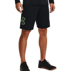Męskie Spodenki Z Grafiką Techniczną. Czarne szorty Under Armour, m, bez wzorów, sportowe. Za 208.99 zł.