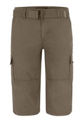 Szorty bojówki z paskiem P-ERGS. Brązowe joggery i bojówki Volcano, m, bez wzorów, z bawełny. Za 169.99 zł.