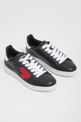 Sneakersy skórzane męskie DSQUARED2. Buty sportowe casual Dsquared2, bez wzorów, bez zapięcia. W wyprzedaży za 1,589.25 zł.