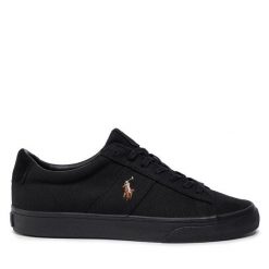 Tenisówki Polo Ralph Lauren. Czarne trampki Polo Ralph Lauren, m, bez wzorów, bez zapięcia. Za 309.99 zł.
