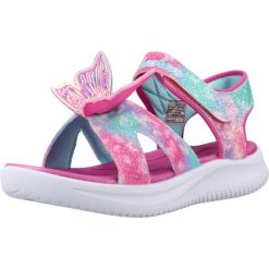 Sandały SKECHERS 303109L Rose. Czerwone sandały Skechers, z materiału, bez zapięcia. Za 173.99 zł.