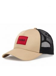 HUGO Czapka z daszkiem Kody 50519398 Beżowy. Brązowe czapki z daszkiem Hugo, bez wzorów, z poliesteru. Za 199.99 zł.