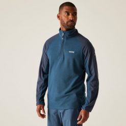 Elson II Regatta męski turystyczny polar. Niebieskie bluzy z polaru Regatta, m, bez wzorów, z polaru, bez kaptura. W wyprzedaży za 105.25 zł.