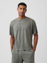 GAP Koszulka w kolorze khaki rozmiar: XL. Brązowe bezrękawniki GAP, xl, bez wzorów, z bawełny, bez kołnierzyka, bez ramiączek. Za 84.21 zł.