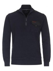 CASAMODA Sweter w kolorze granatowym rozmiar: XXL. Niebieskie swetry nierozpinane CASAMODA, xxl, bez wzorów, z bawełny, bez kołnierzyka, bez ramiączek. Za 126.75 zł.